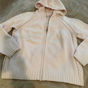 Tommy Hilfiger Light Pink full zip Knit Sweater